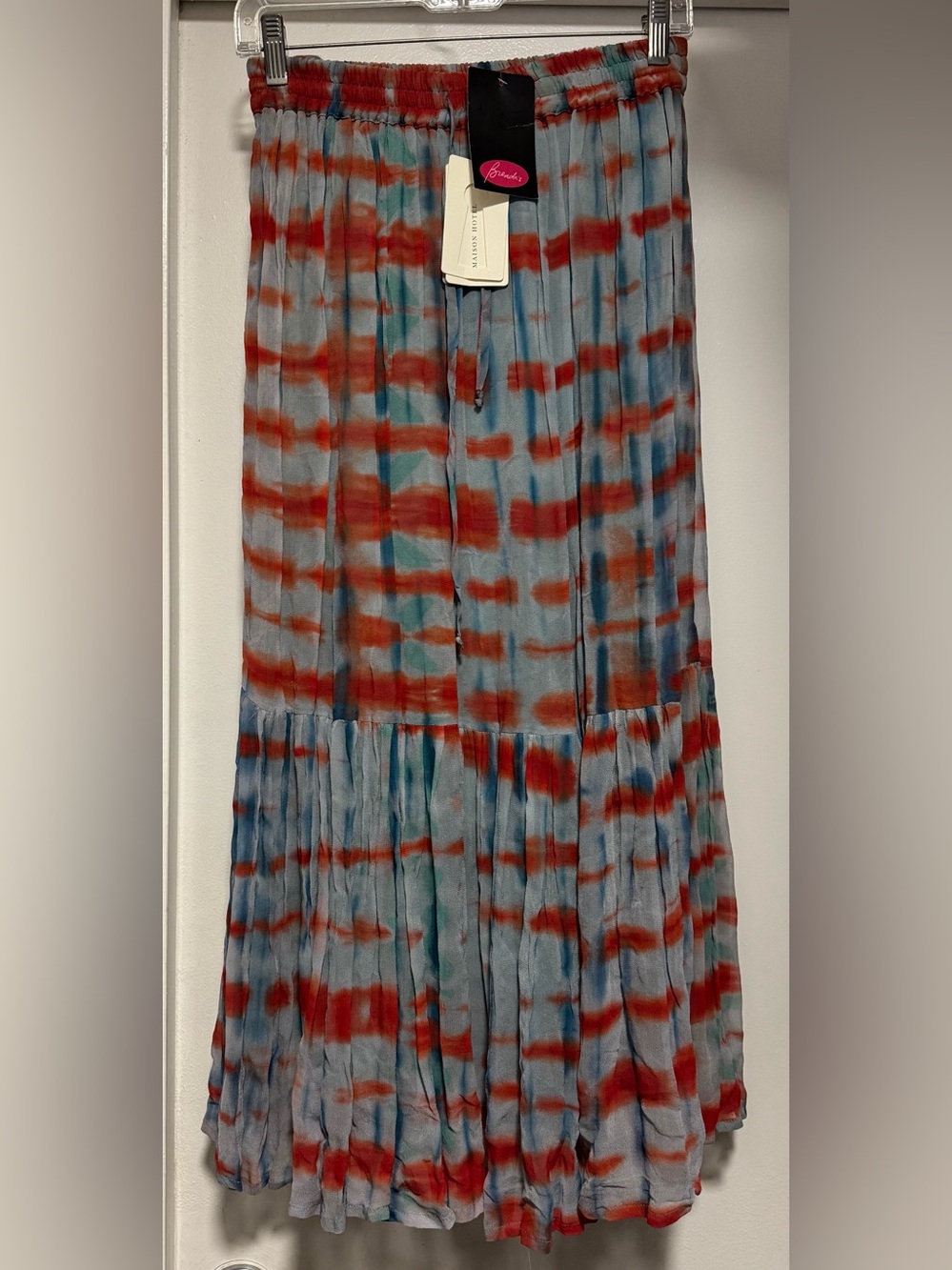 Maison Hotel tiered maxi skirt NWT